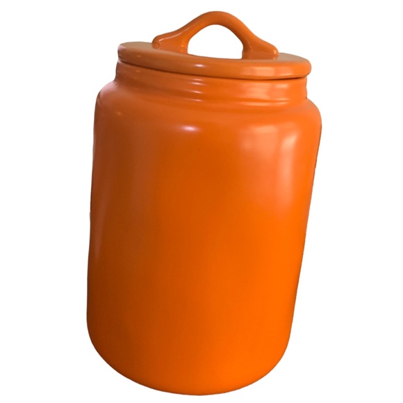 Rae Dunn Halloween Orange Canister Tricks for Treats - Picture 3 of 4